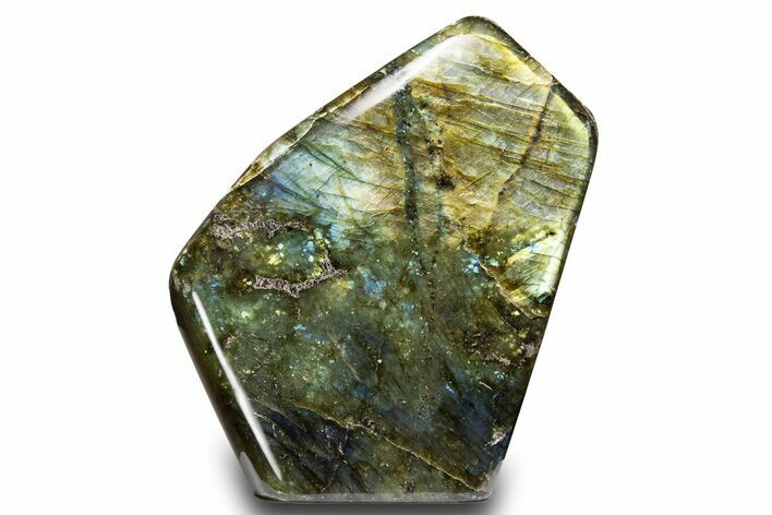 Flashy, Free-Standing Polished Labradorite - Madagascar #325204